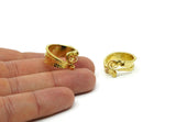 Brass Ring, Raw Brass Adjustable Rings N0160