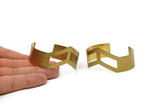 Brass Chevron Bracelet, Raw Brass Bracelet Cuff, Bracelet Bangle (19x151x0.80mm) BRC172