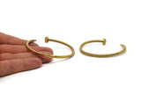 Brass Nail Cuff, Raw Brass Nail Cuff, Bracelet Bangle (190x4mm) Brc182