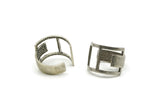 Silver Adjustable Ring, Antique Silver Plated Adjustable Rings N0024 H0255