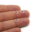8mm Jump Ring, 50 Antique Silver Plated Brass Jump Rings (8x1.2mm) A0368