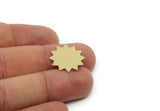Brass Star Blank, Raw Brass North Star Blanks, Pole Star Findings, Customized Jewelries (20x19x0.60mm) SMP3219