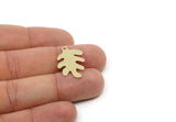 Custom Leaf Charms for Jewelry Making, Personalized Brass, Copper, Stainless Steel Branch Pendant With 1 Hole, Nature (25x16mm) SMP3152