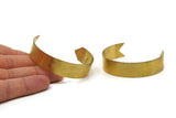 Brass Arrow Cuff - Raw Brass Arrow Cuff Bracelet Blank Bangles Without Holes (145x15x0.80mm) BRC101