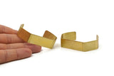 Brass Cuff - 2 Raw Brass Cuff Bracelet Blank Bangles (145x15x1mm) Brc069