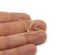 Brass Bird Charm, Raw Brass Seagull Charms, Animal Jewelry, Findings, Customized Jewelry (26x30x0.60mm) SMP3221
