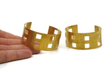 Square Bracelet - Raw Brass Bracelet Cuffs, Bangles (150x19x0.80mm) Brc118