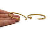Brass Nail Cuff, Raw Brass Nail Cuff, Bracelet (170x4mm) Brc109