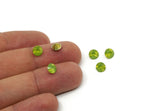 Olivine Diamond, 8 Olivine Crystal Swarovski Diamonds 6.3mm SS29 F132