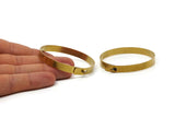 Brass Cuff Bangle, Raw Brass Cuff Bracelet Bangles BRC190