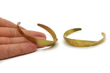 Brass Bracelet Blank - Raw Brass Cuff Bracelet Bangles Without Holes (4-13x146x0.80mm) Brc031