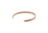 Copper Bangle, Raw Copper Adjustable Bracelet Cuff With 2 Holes (136x4x0.80mm) SMP3247