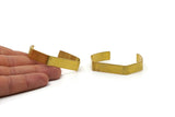 Raw Brass Cuff - 2 Raw Brass Cuff Bracelet Blank Bangles (145x10x1mm) Brc067