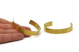 Brass Bracelet Blank - 2 Raw Brass Cuff Bracelet Bangles Without Holes (10x145x0.80mm) Brc043