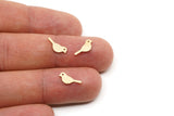 Brass Bird Blank, 50 Raw Brass Bird Blanks, Findings (5x12x0.80mm) SMP2924 SY0369