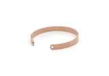 Copper Bangle, Raw Copper Adjustable Bracelet Cuff With 2 Holes (146x6x0.80mm) SMP3248