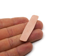 Copper Stamping Blank, 2 Raw Copper Stamping Blanks, Findings (58x14x0.80mm) SMP3010