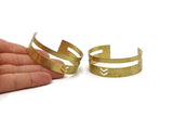 Brass Chevron Cuff - Raw Brass Chevron Cuff Bracelet Bangles (152x15x0.80mm) Brc025