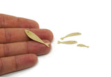 Brass Fish Charm, Raw Brass Fish Charms, Blanks, Findings SMP3090