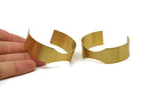 Raw Brass Cuff - Raw Brass Cuff Bracelet Bangles (20x147x0.80mm) Brc035