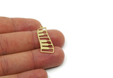 Brass Irregular Charm, Raw Brass Irregular Shaped Charms With 1 Loop, Findings (28/38x0.60mm) SMP3092