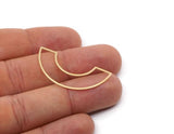 U Shape Charm, Raw Brass U Shape Charms, Pendants, Earrings, Findings (18/41.5x0.60mm) SMP3017
