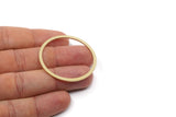 Circle Connectors, Raw Brass Circle Connectors, Findings (42x2x1mm) SMP2980