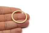 Circle Connectors, Raw Brass Circle Connectors, Findings (36x3x1mm) SMP2979
