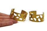 Semi Circle Bracelet - Raw Brass Cuffs (150x19x0.80mm) Brc119