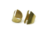 Brass Gothic Ring, Raw Brass Adjustable Gothic Rings N0027