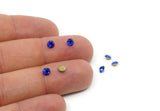 Swarovski Diamond, 12 Sapphire Swarovski Crystal Diamonds For 4.3/4.4mm Pad SS18 D1727