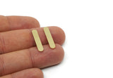 Brass Oval Blank, 12 Raw Brass Oval Shaped Blanks, Brass Findings, Stamping Blanks (23x4.5x1mm) SMP3045
