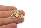 Butterfly Charm, Raw Brass/Stainless Steel/Raw Copper Butterfly Charms With 1 Loop, Findings (27x35mm) SMP3347