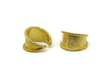 Brass Ring, Raw Brass Adjustable Ring N0413