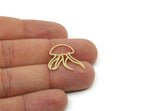 Custom Jellyfish Charms for Jewelry Making, Personalized Brass Ocean Pendant, Findings (20x22x0.60mm) SMP3229