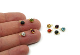 Brass Bead, 12 Raw Brass Crystal Diamond Rhinestones Setting for SS24 (5.5mm) SS24 BS 1320