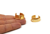 Gold Adjustable Ring, Gold Plated Brass Adjustable Rings N0064 Q0432