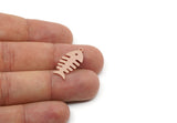 Copper Fish Charm, Raw Copper Fish Bone Charms With 1 Loop, Animal Jewelry, Findings (15/20/25x0.80mm) SMP3321