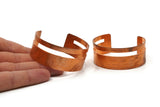 Copper Cuff Bracelet - Raw Copper Cuff Bracelet Bangles (25x156x1mm) Brc087