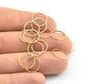 12mm Brass Rings, Raw Brass Rings, Connectors (12x1mm) A0625