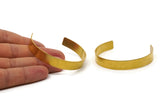 Raw Brass Bangle - 2 Raw Brass Cuff Bracelet Blank Bangles (10x145x1mm) Brc004