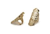 Gold Boho Ring, Gold Plated Brass Adjustable Boho Rings N0142 Q0225