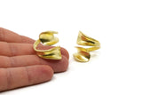 Brass Ring, Raw Brass Adjustable Rings N0013