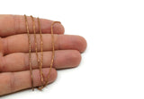 Snake Chain, 1 Meter Red Brass Snake Chain (1.2mm) Mb 8-33