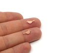 Copper Bird Blank, 50 Raw Copper Bird Blanks, Findings (5x12x0.80mm) SMP2914 SY0372