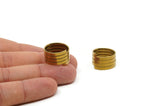 Brass Ring Setting - 5 Raw Brass Ring Settings (20mm) MN45