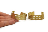 Brass Bracelet, Raw Brass Bracelet Bangle Cuffs (20x146x0.80mm) V017