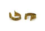 Brass Gothic Ring, Raw Brass Adjustable Gothic Rings N0408