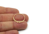 Brass Round Charm, Raw Brass Circle Shaped Charms, Findings, Customized Jewelries (25x23x0.60mm) SMP3209