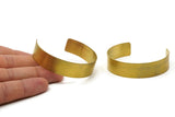 Brass Cuff - 2 Raw Brass Cuff Bracelet Blank Bangles Without Holes (148x15x0.80mm) Brc015